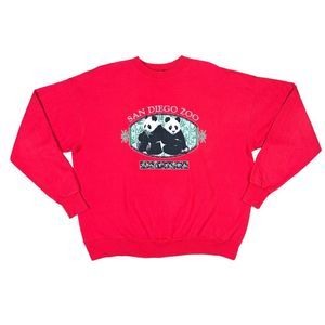 Vintage 90’s Hanes San Diego Zoo Panda Bear Crew Neck - Size XL